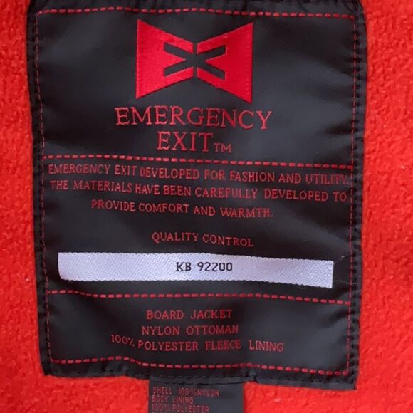 Emergency Exit Green Orange Snowboarding Ski Jacket Men L Coat Polyester Nylon - Picture 5 of 11